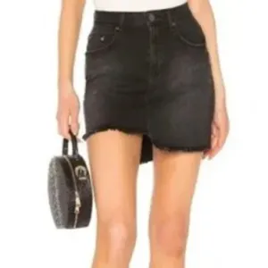 NEW  One Teaspoon Black Swan Mini Denim Skirt  size 25