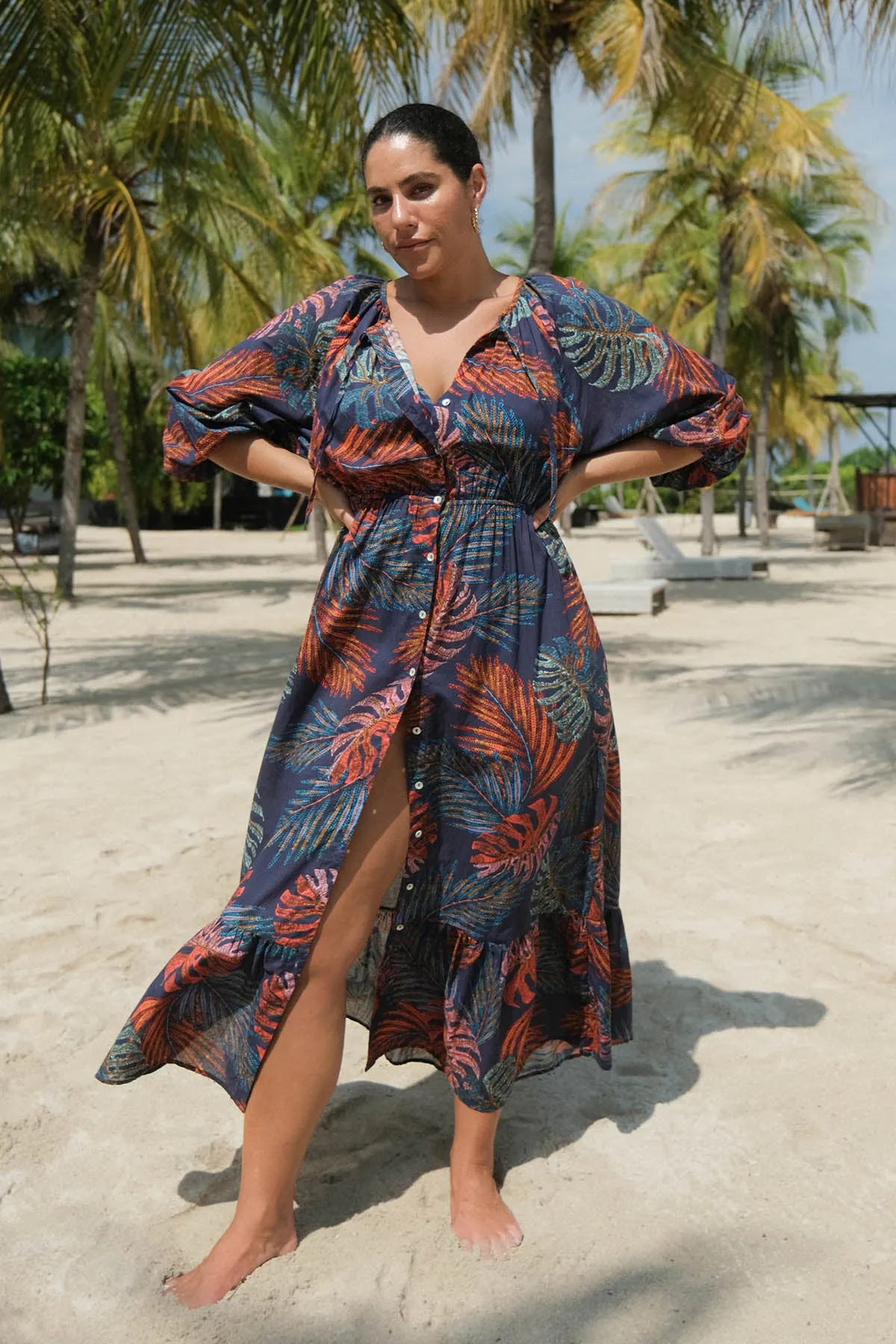 Nu Ornare Elgar Cotton Beach Maxi Dress