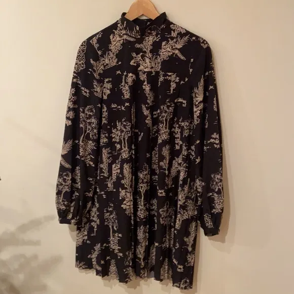 NWOT &amp; Other Stories Baroque Long Sleeve Pleated Dress - Very Demure &amp; Mindful