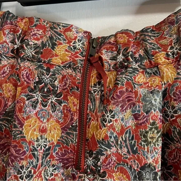 NWT Anthropologie Maeve “Rosia” Pleated Floral Metallic Brocade Skirt