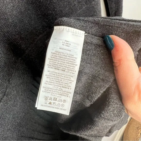 NWT Boden Pleated Knitted Mini Dress 12R Gray