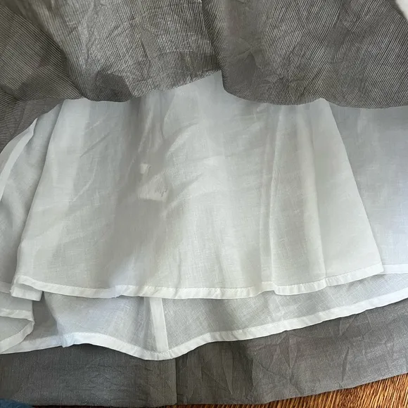 NWT CREA CONCEPT Skirt Pleated A Line Crinkle Coquette Feminine L