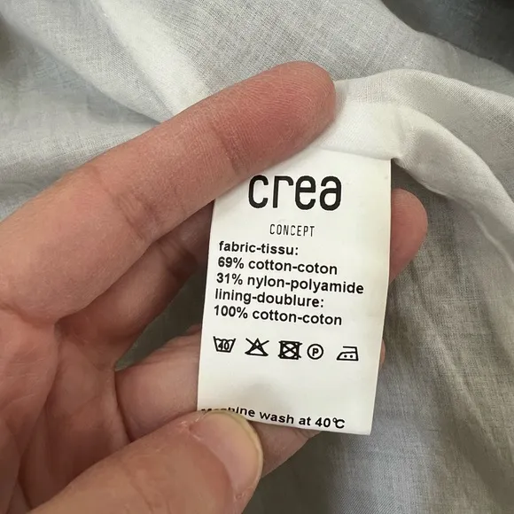 NWT CREA CONCEPT Skirt Pleated A Line Crinkle Coquette Feminine L