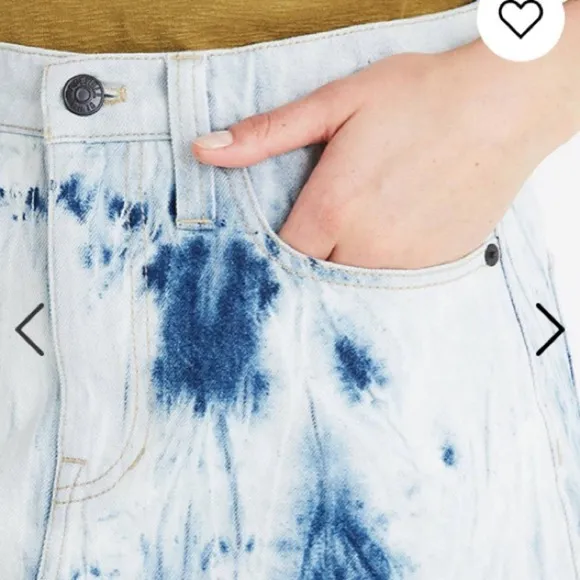 NWT madewell rigid a line skirt tie-dye edition