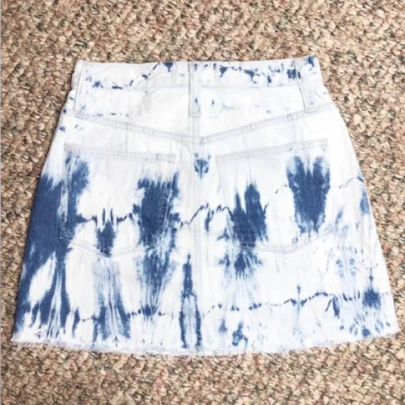 NWT madewell rigid a line skirt tie-dye edition