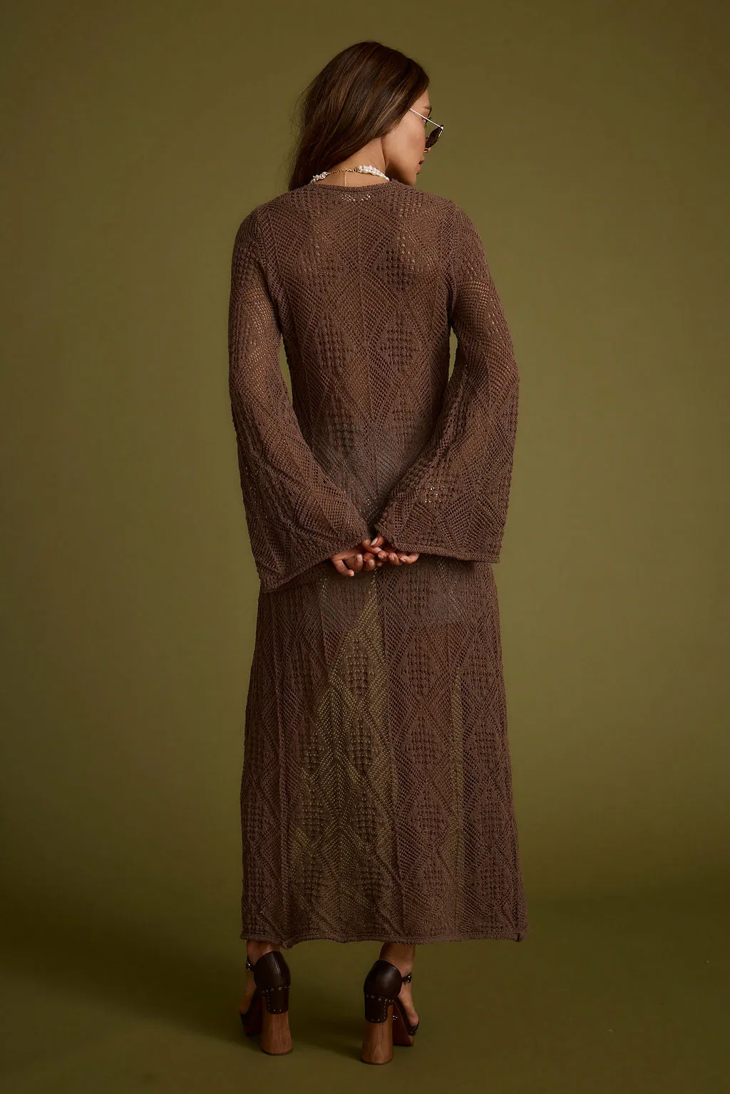 Oakley Mocha Knit Maxi Cardigan