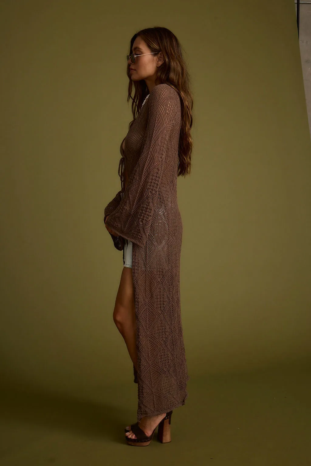 Oakley Mocha Knit Maxi Cardigan