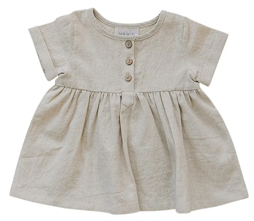 Oatmeal Linen Cotton Dress