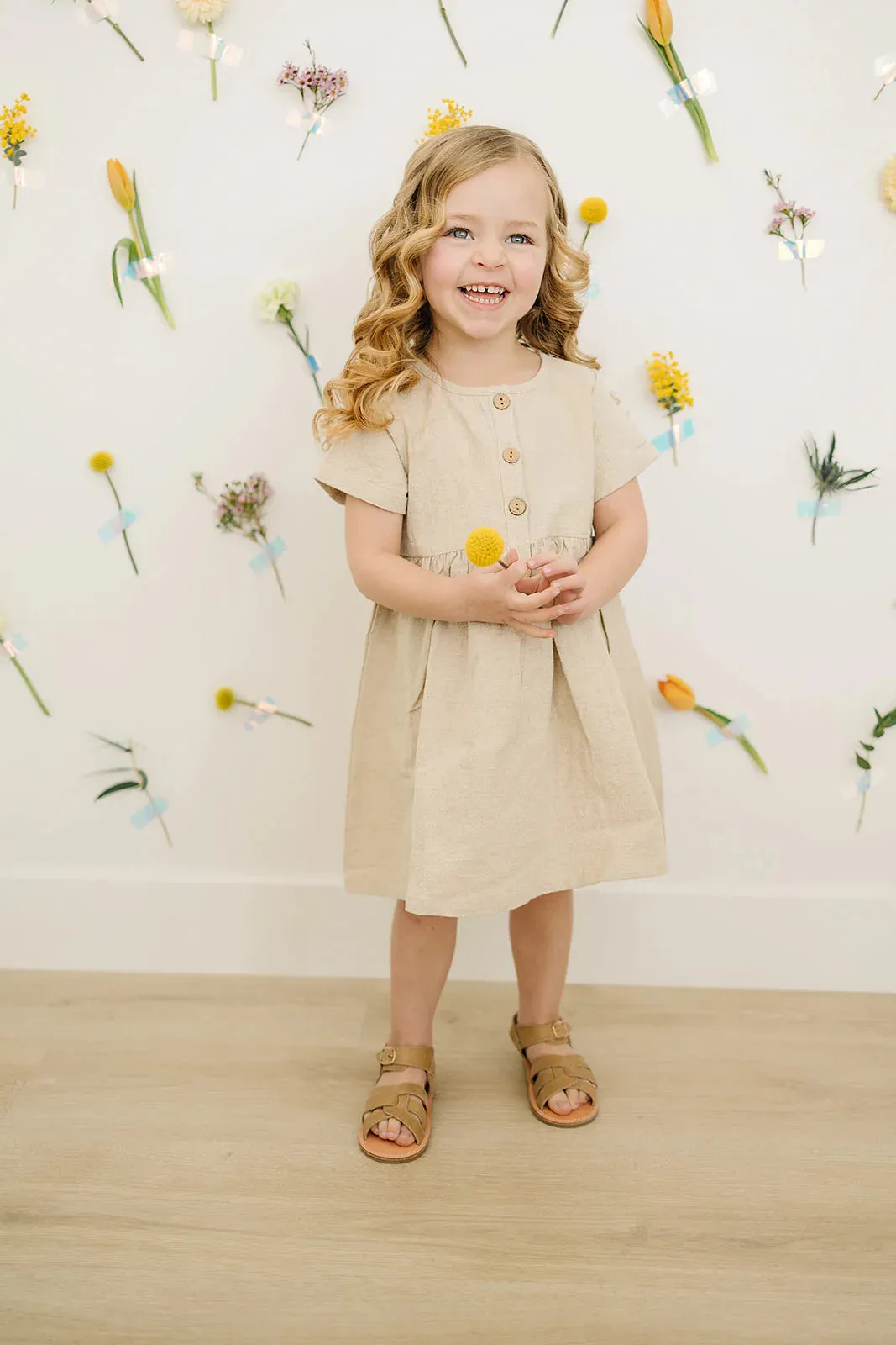 Oatmeal Linen Cotton Dress