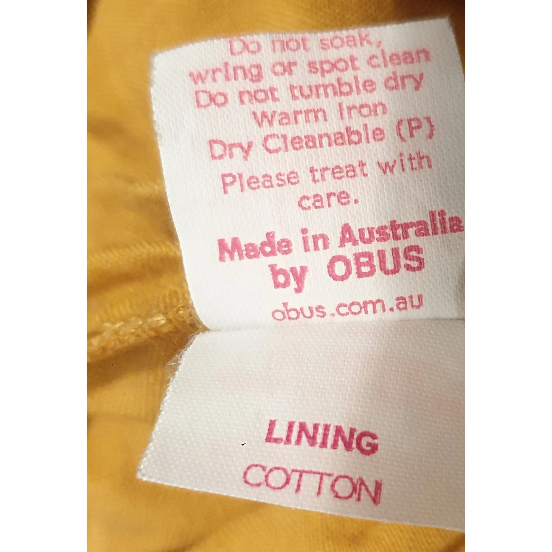 Obus mustard linen mix shorts with elastic waist band, and pockets size 12