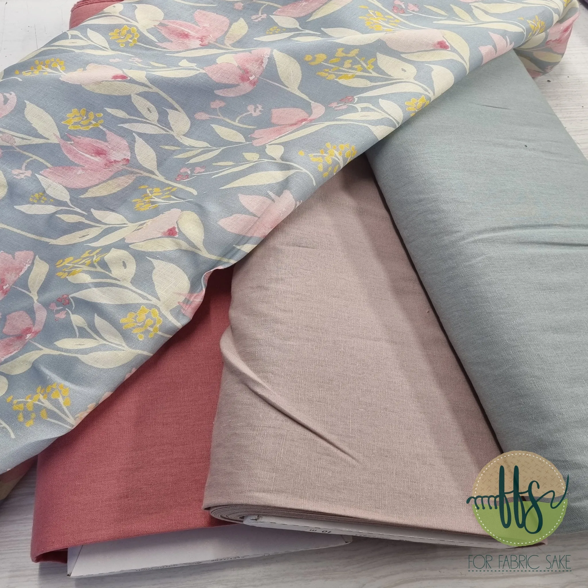 Old Green- Cotton/Linen Mix