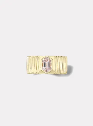 One of A Kind Pleated Solitaire Band