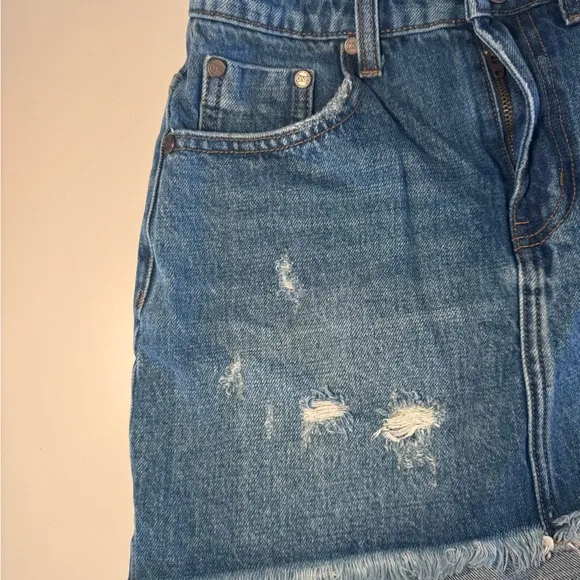 One Teaspoon Denim Mini Skirt