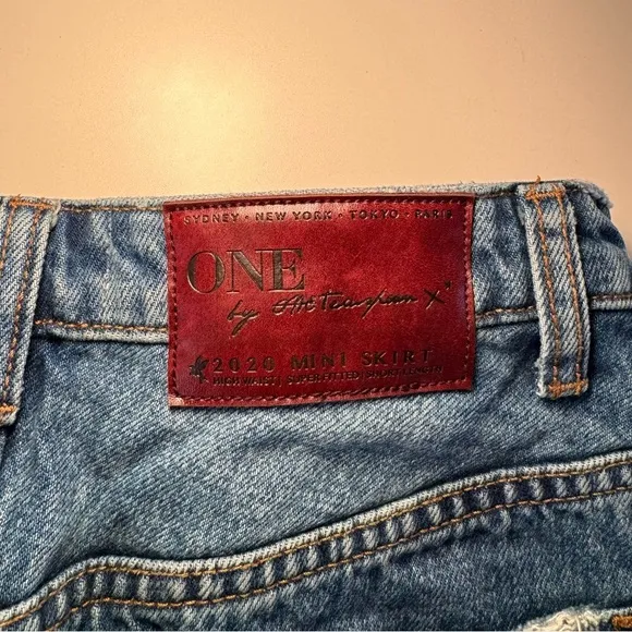 One Teaspoon Denim Mini Skirt