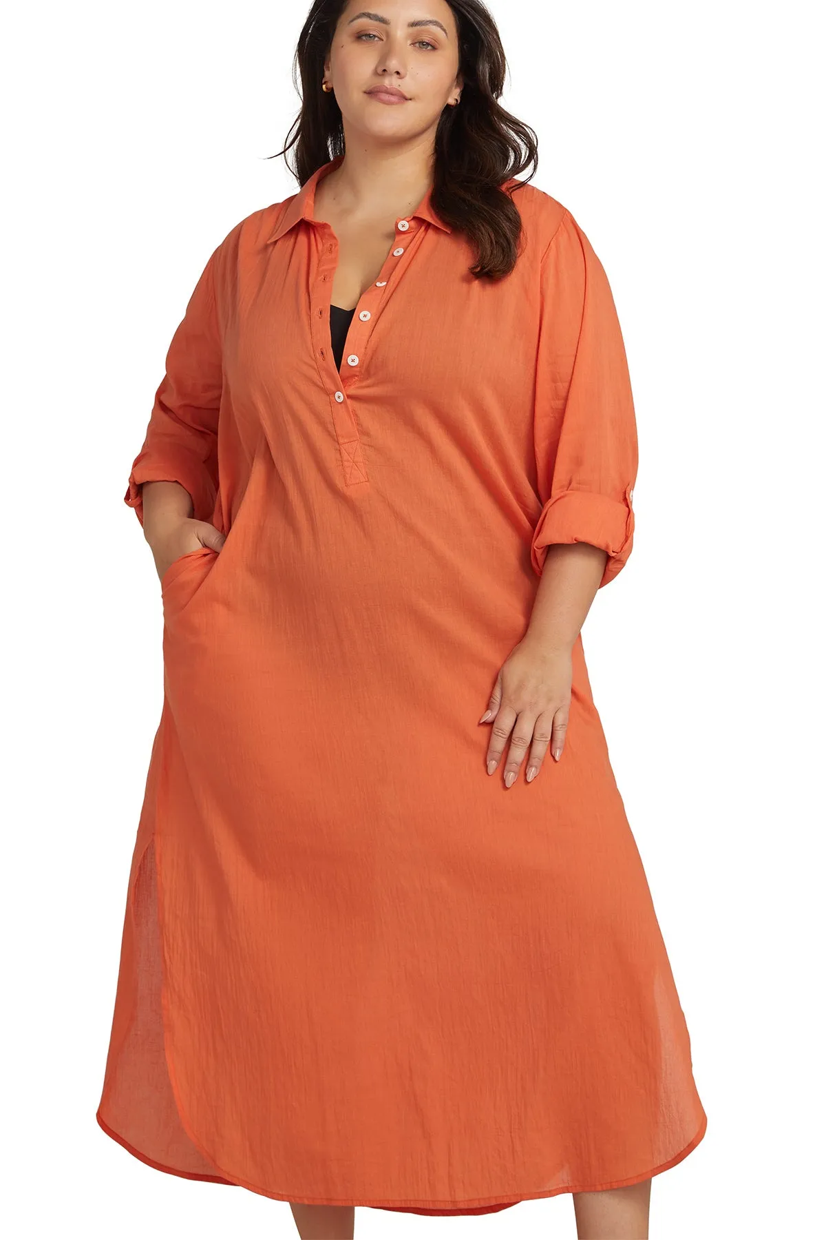 Orange Monteverdi Beach Maxi Dress