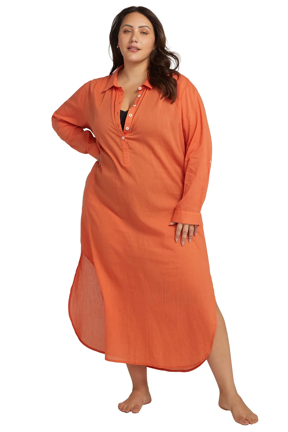 Orange Monteverdi Beach Maxi Dress