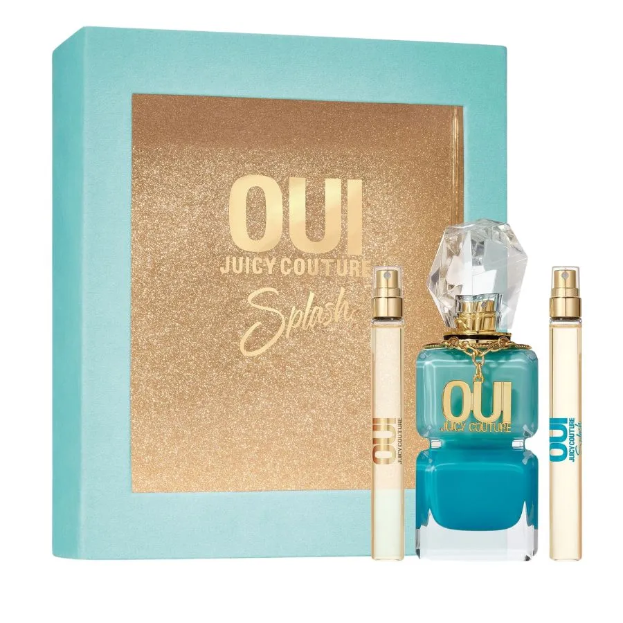 Oui Splash by Juicy Couture for Women 3.4 oz EDP 3pc Gift Set