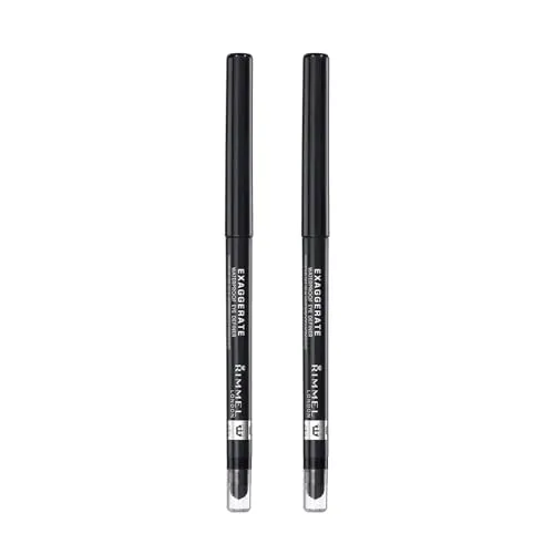 Pack of 2 Rimmel Exaggerate Waterproof Eye Definer, Noir 261