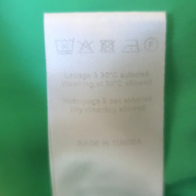 Paco Rabanne Lace-Trim Mini Slip Dress Light Green Pleated Satin Size 42