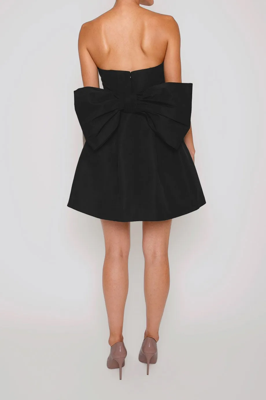 Paige Silk Faille Full Mini Dress