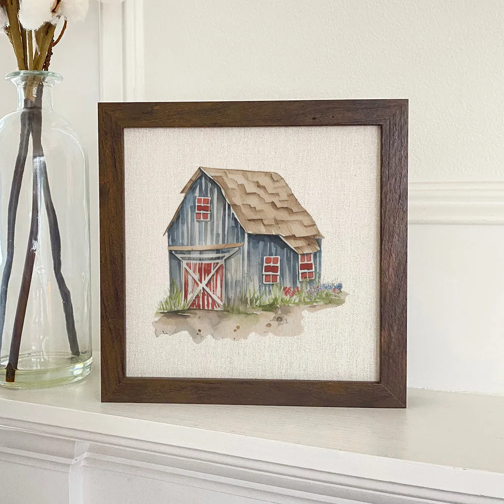 Painted Barn - Framed Sign