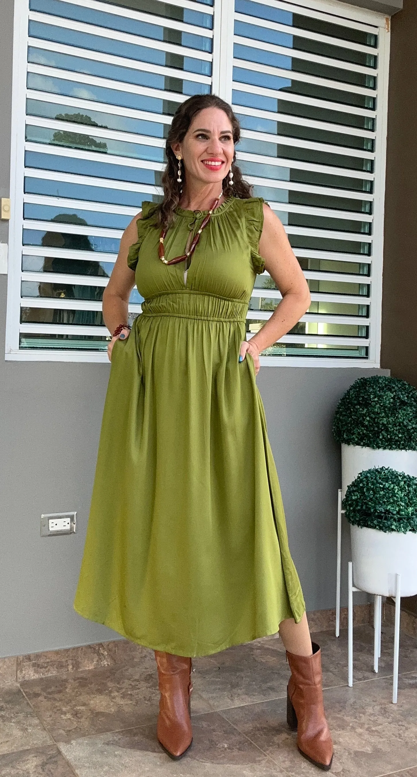 Paseo de oro Maxi Dress