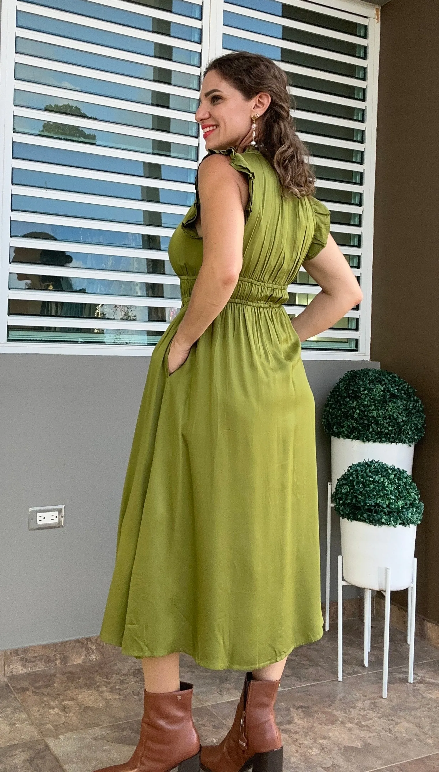 Paseo de oro Maxi Dress