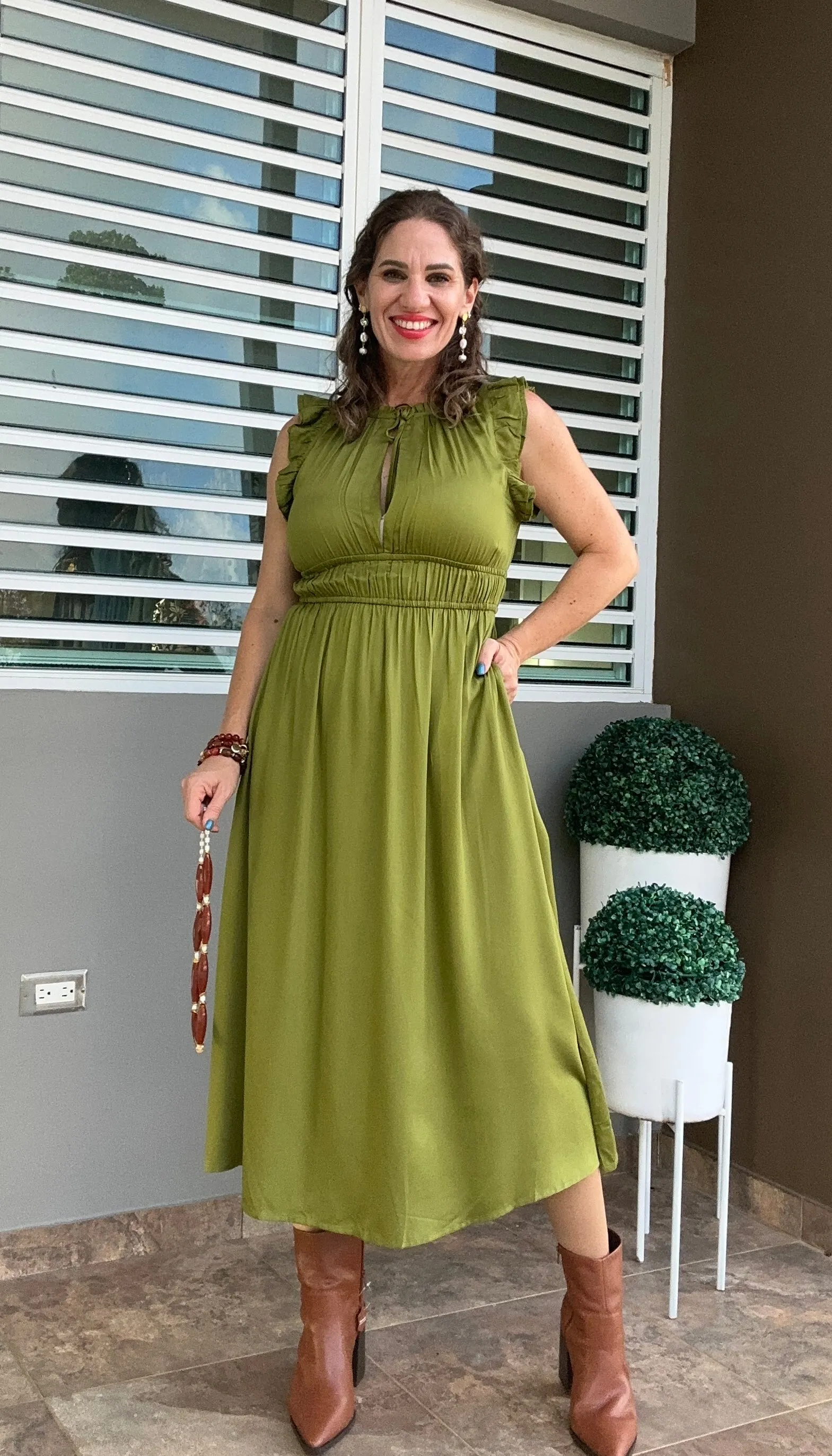 Paseo de oro Maxi Dress