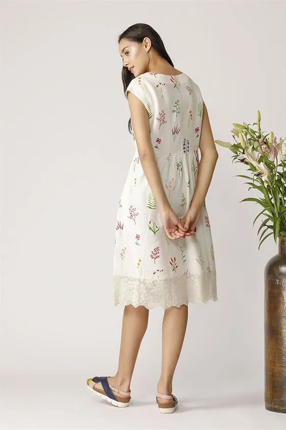 Payal Pratap   -   Dalzeilli V-Neck Dress Morning Glory