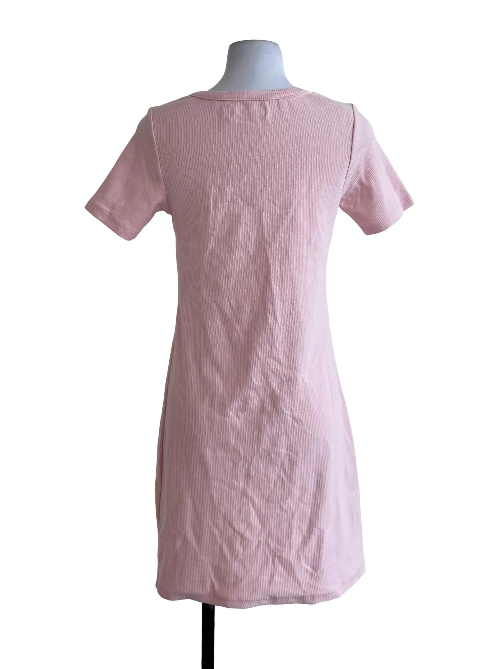 Peach Pleated Dress