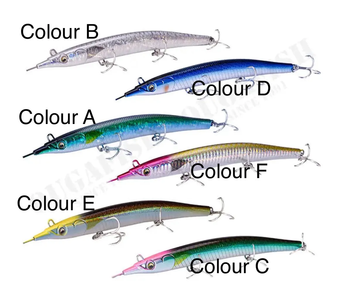 Pencil gar hard plastic fishing Lure 55g 183mm Sinking swim bait