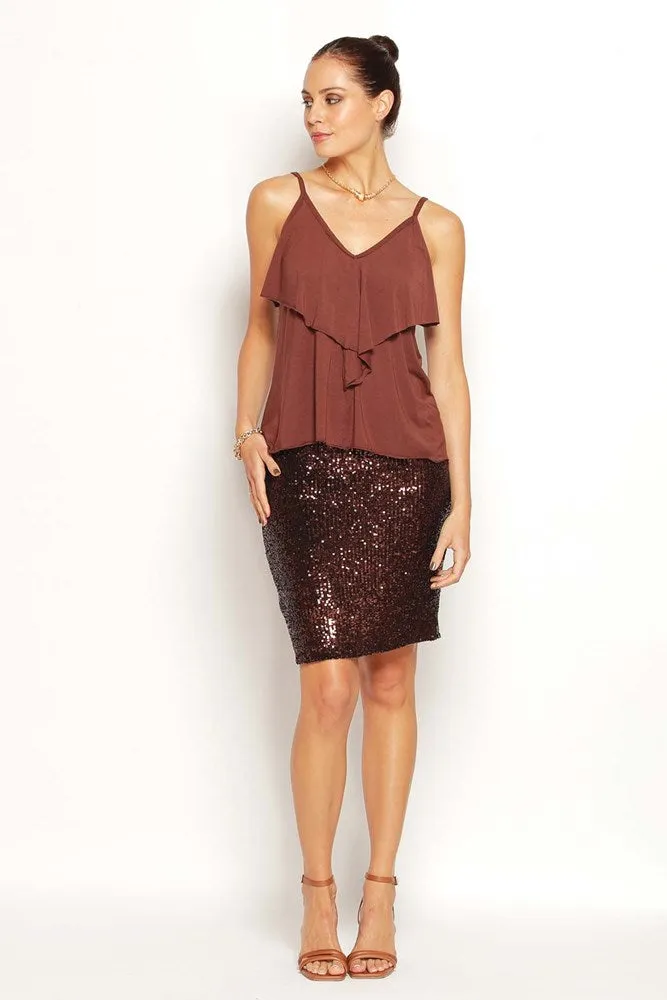 PENCIL SKIRT-SHORT-SPARKLE