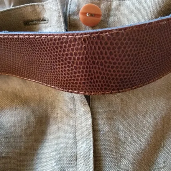 PERRI Linen Pencil Skirt Vintage Medium