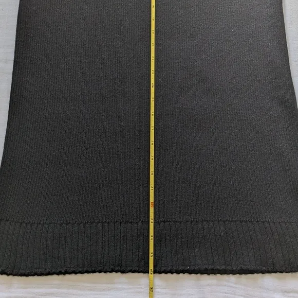 Peruvian Connection 100% Baby Alpaca Maxi Skirt Women S Black Knit Classic Boho