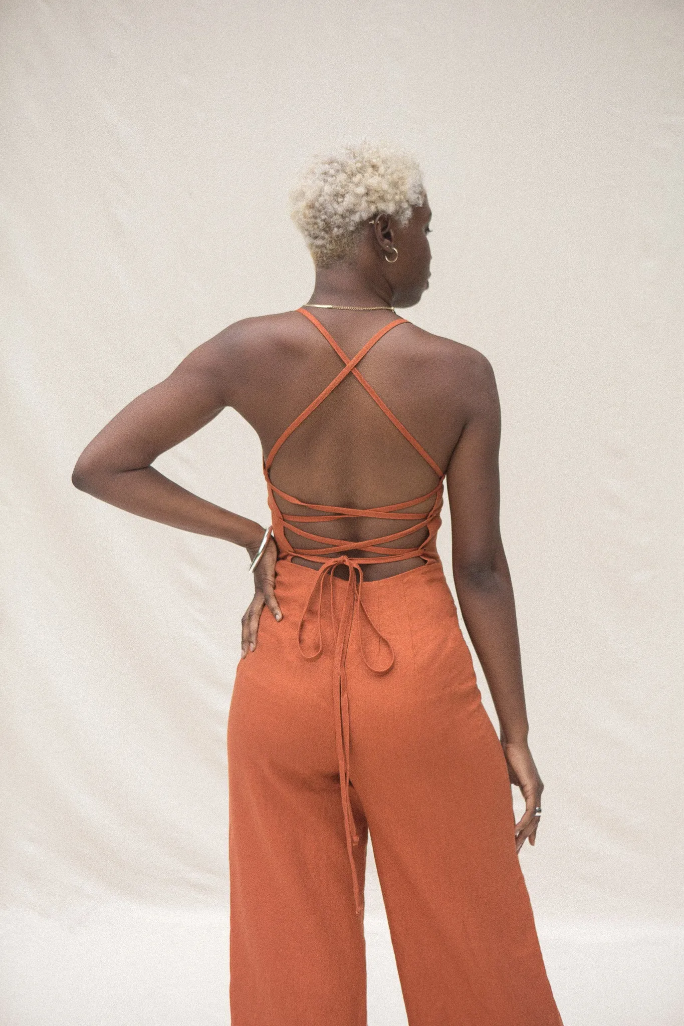 PILAR JUMPSUIT - RUST