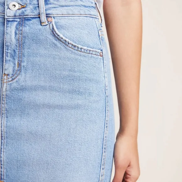 Pilcro by Anthropologie Pencil Denim Skirt Size 6