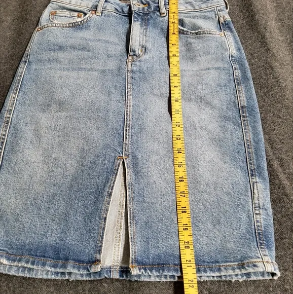 Pilcro by Anthropologie Pencil Denim Skirt Size 6