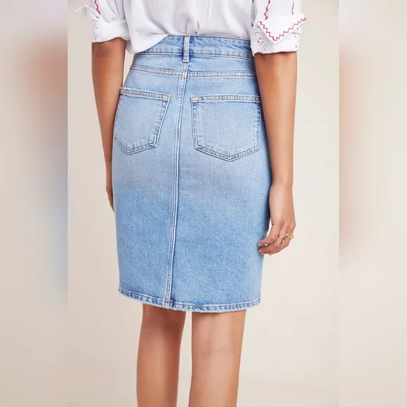 Pilcro by Anthropologie Pencil Denim Skirt Size 6