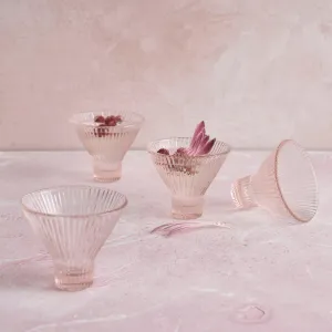 Pink Martini Glasses - Set of 4