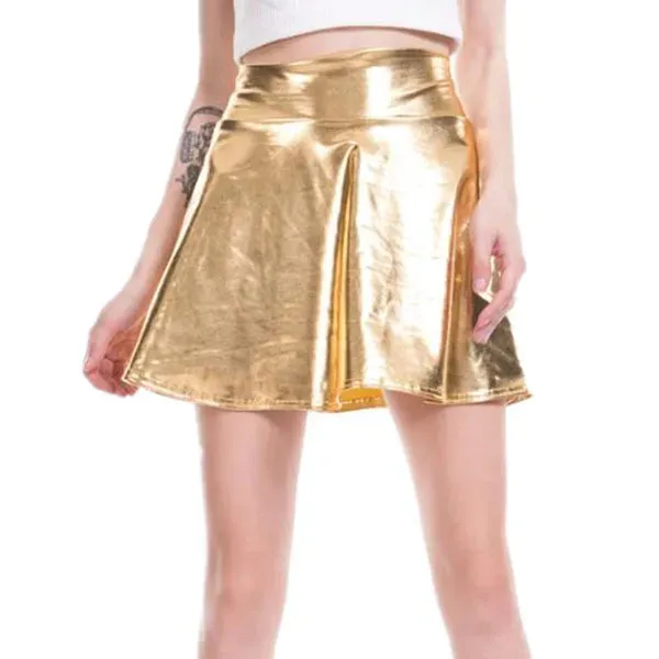 Pleated Mini Skirts for Women Short Sexy Elastic High Waist Solid Casual Multi Colors Mini Skirt Clubwear