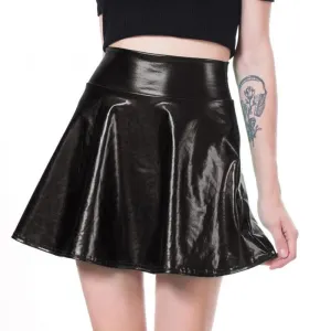 Pleated Mini Skirts for Women Short Sexy Elastic High Waist Solid Casual Multi Colors Mini Skirt Clubwear