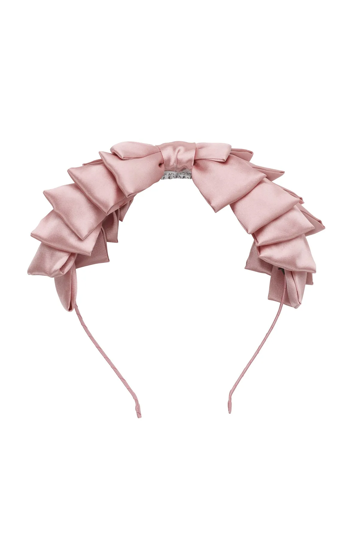 Pleated Ribbon Headband - Rose