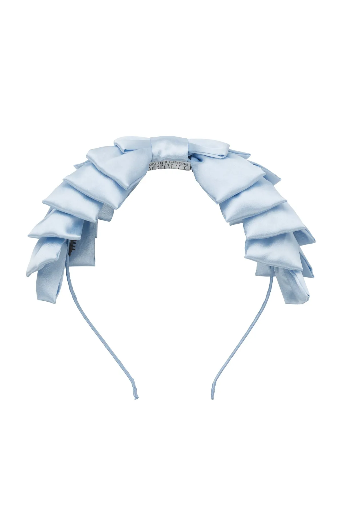 Pleated Ribbon Headband - Slate Blue