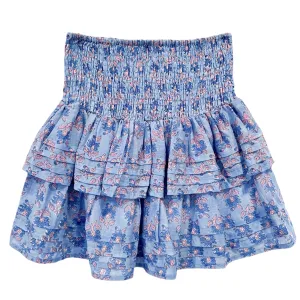 Pleated Smocked Mini Skirt