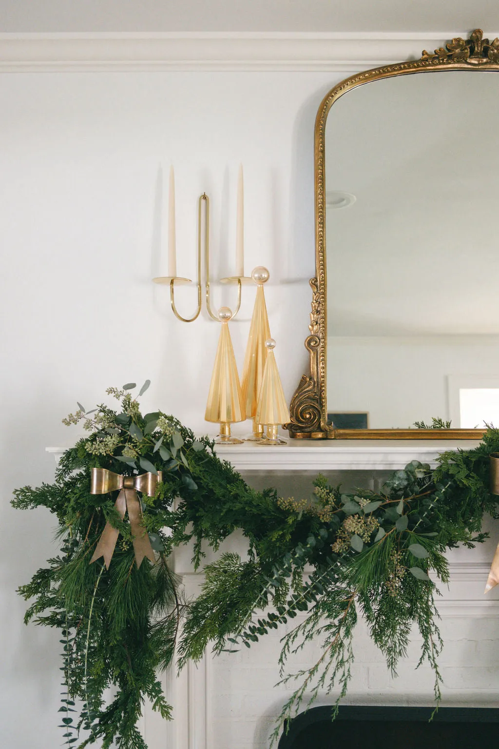 Pleated Yellow / Peach Tree Set