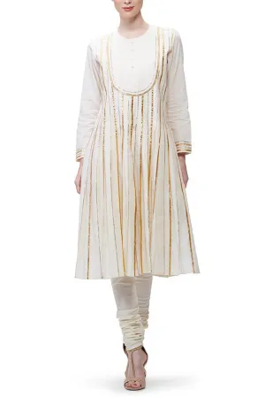 PLEATED YOKE KURTA