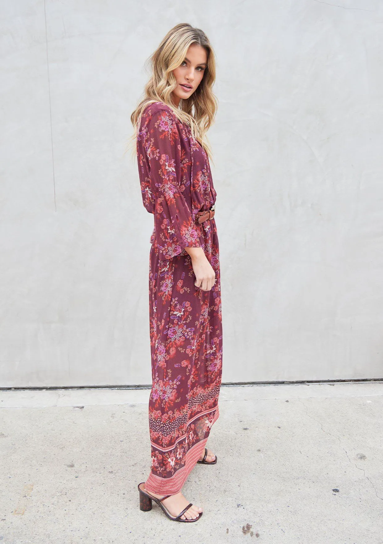Poetry In Motion Floral Maxi Dress