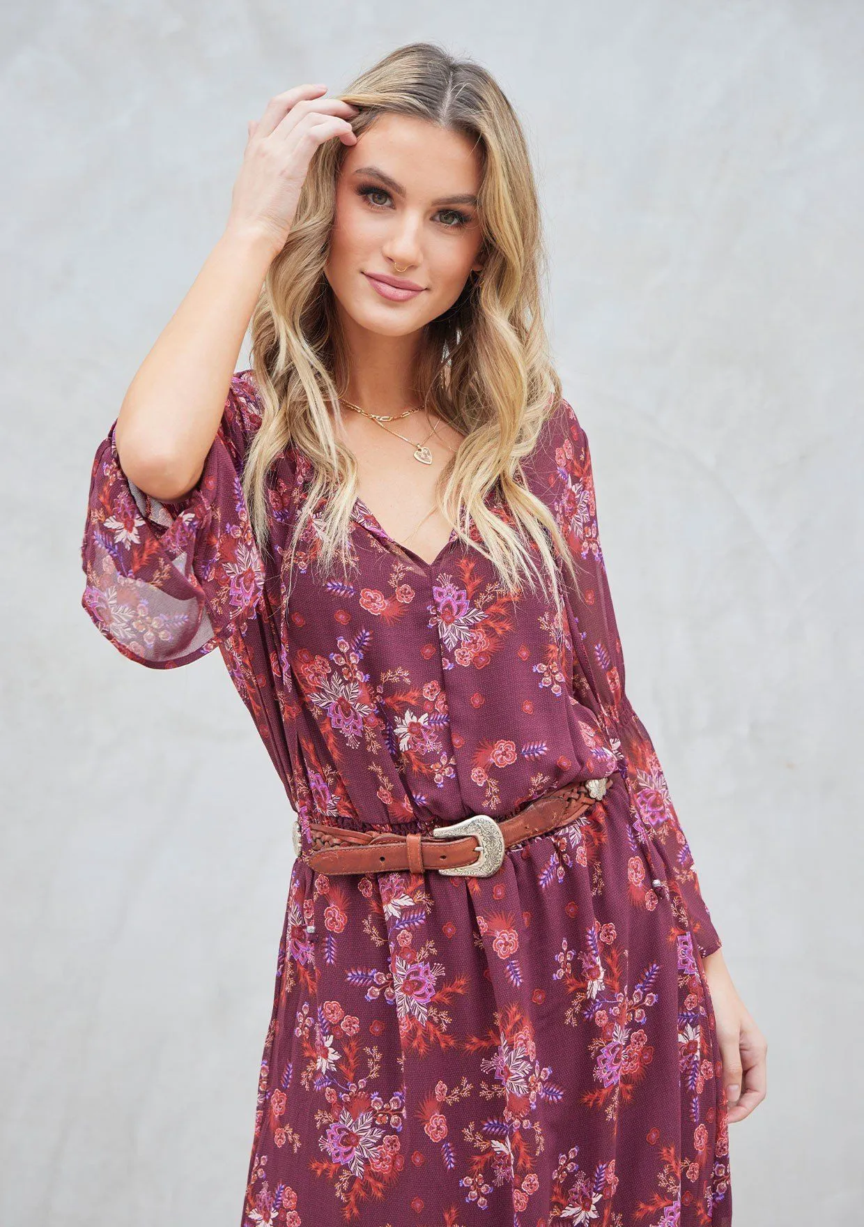 Poetry In Motion Floral Maxi Dress