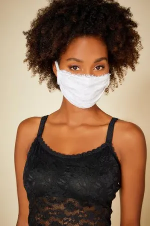 Pret A Porter Pleated Face Mask - White - One Size