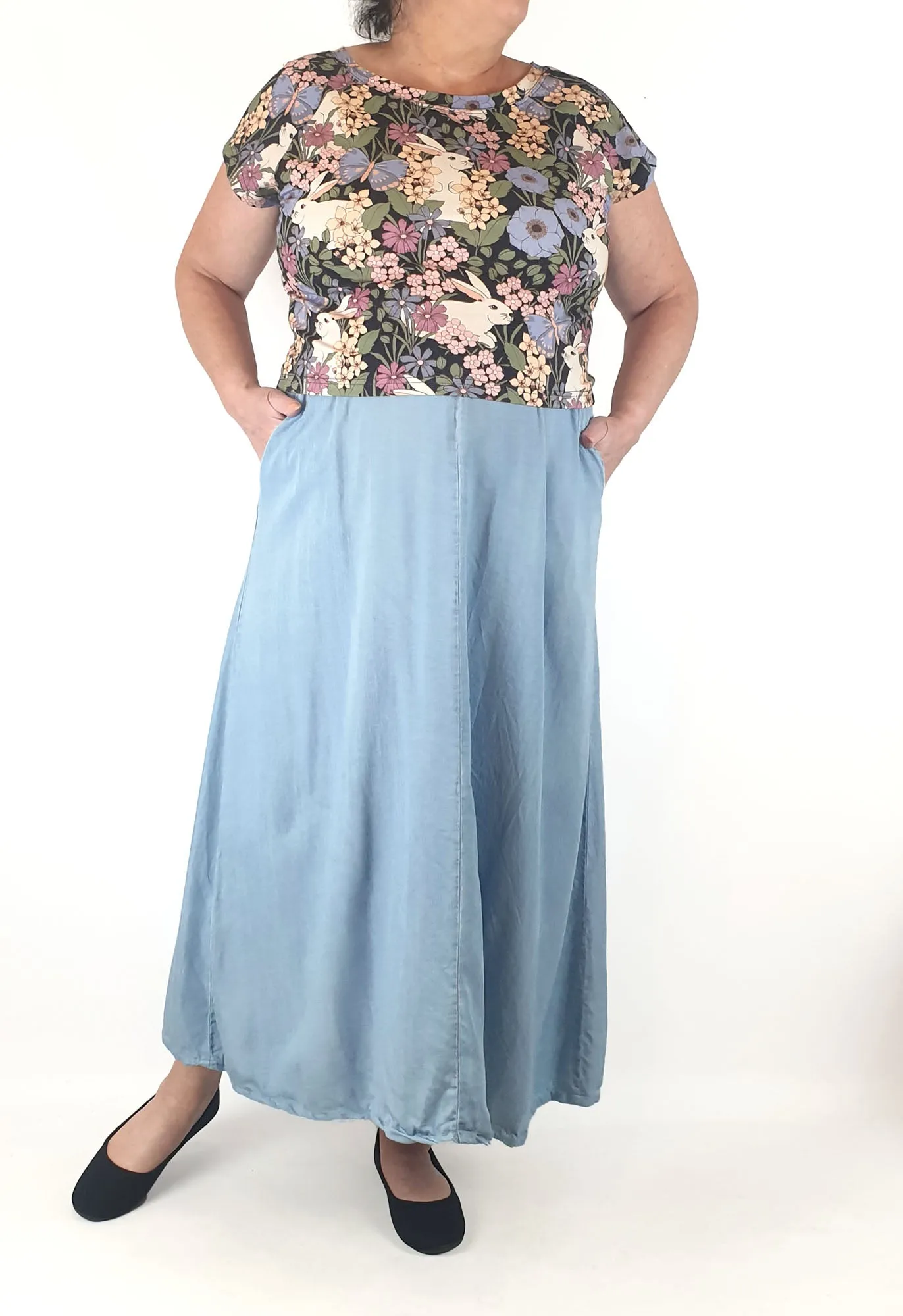 Princess Highway rabbit floral print top size 18